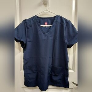 Women's V-Neck Scrubs Navy (2 Sets)
